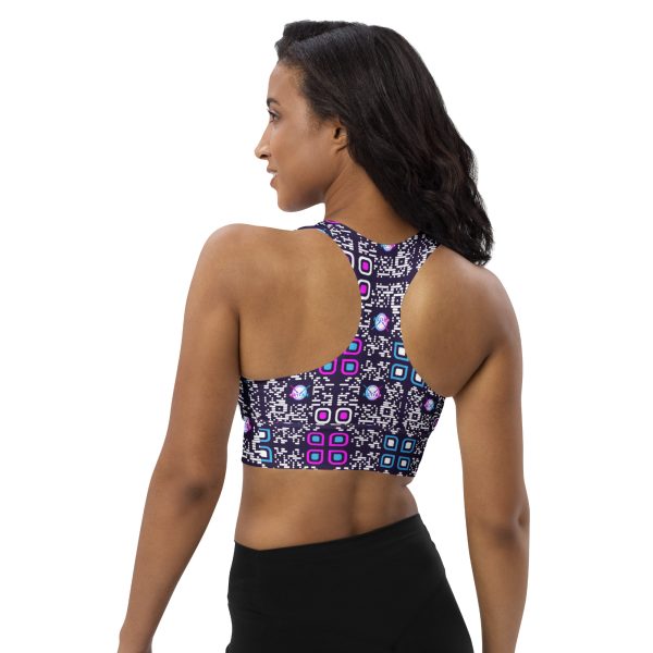 Longline sports bra (Purple) - Image 7