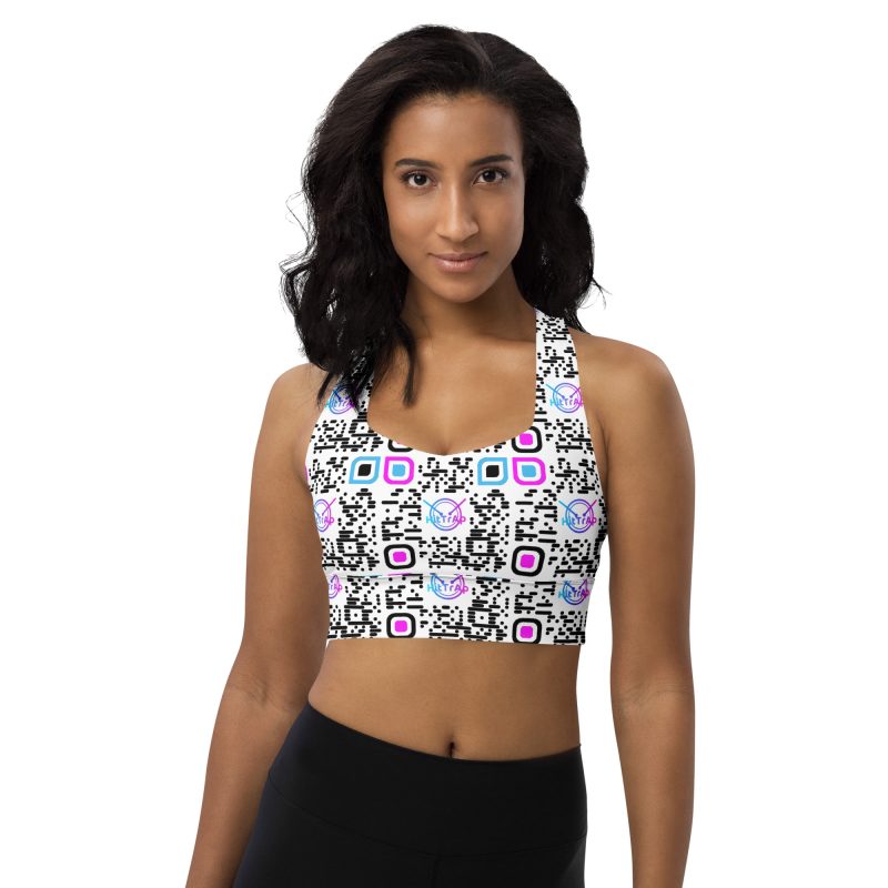 Longline sports bra (White)