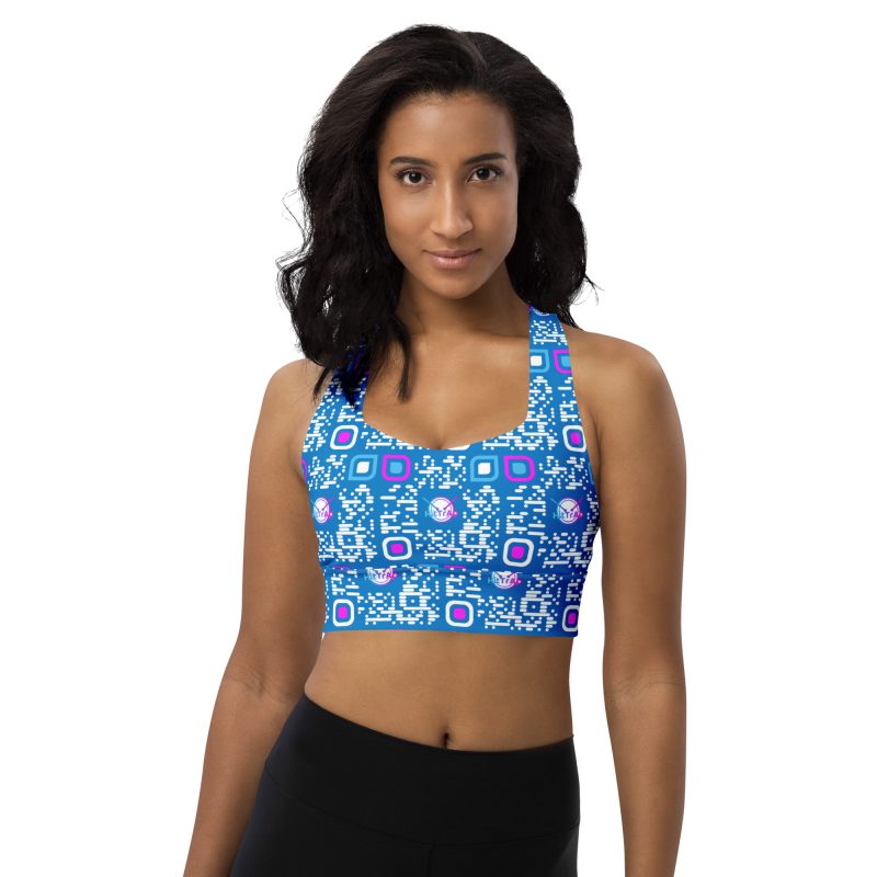 Longline sports bra (Blue)