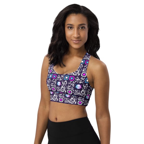 Longline sports bra (Purple) - Image 5