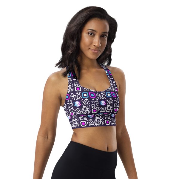 Longline sports bra (Purple) - Image 6