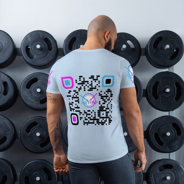 All-Over Print Men's Athletic T-shirt (Baby Blue) - Image 4