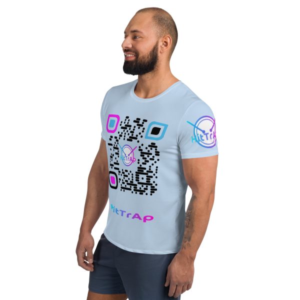 All-Over Print Men's Athletic T-shirt (Baby Blue) - Image 3