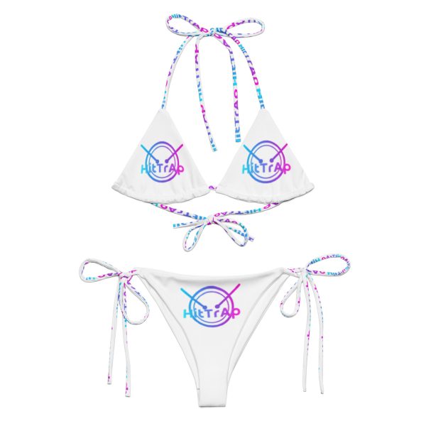All-over print recycled string bikini (White TrAp) - Image 5