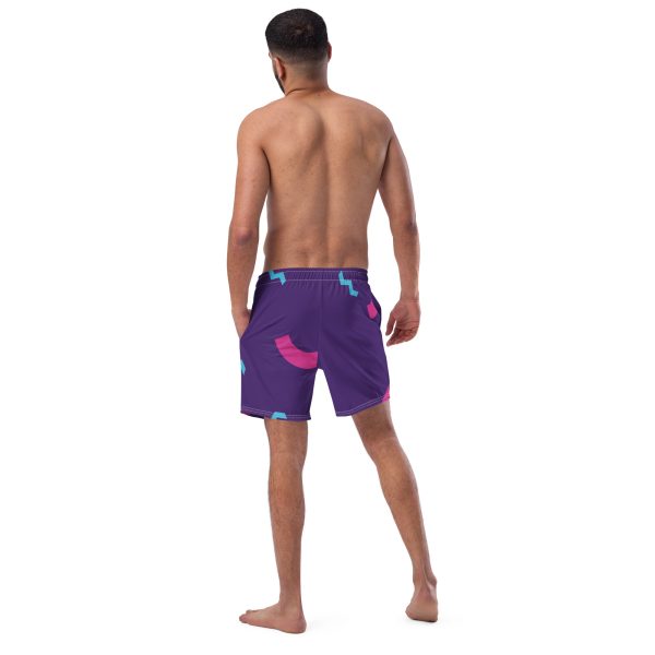 Men's swim trunks (Purple TrAp) - Image 8