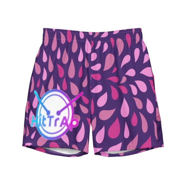 Men's swim trunks (Purple Drip) - Image 3