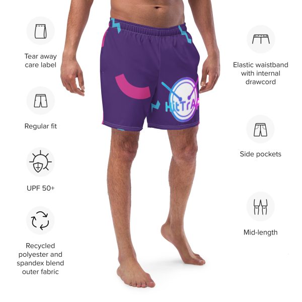 Men's swim trunks (Purple TrAp) - Image 4