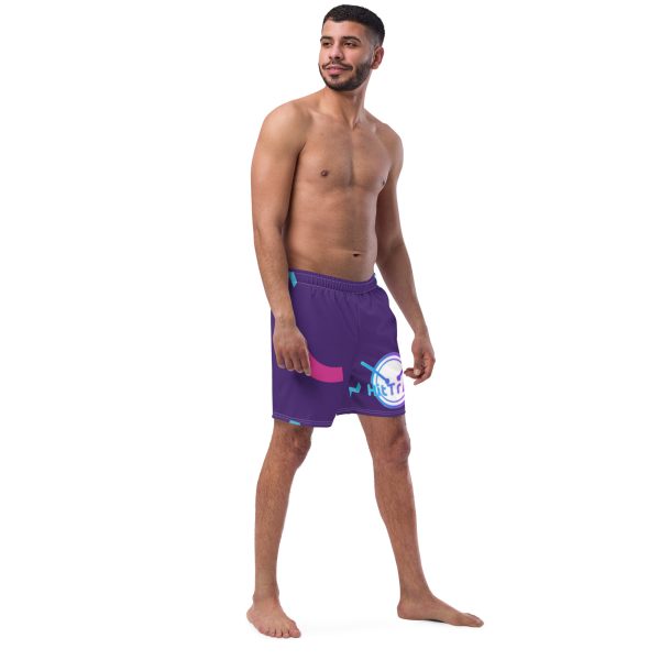 Men's swim trunks (Purple TrAp) - Image 6