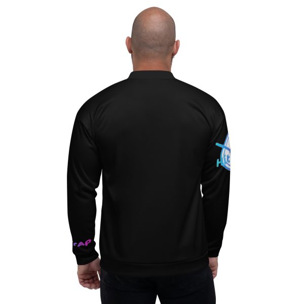 Unisex Bomber Jacket (Black) - Image 4