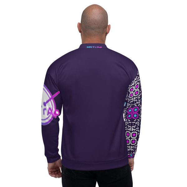 Unisex Bomber Jacket (Purple) - Image 3