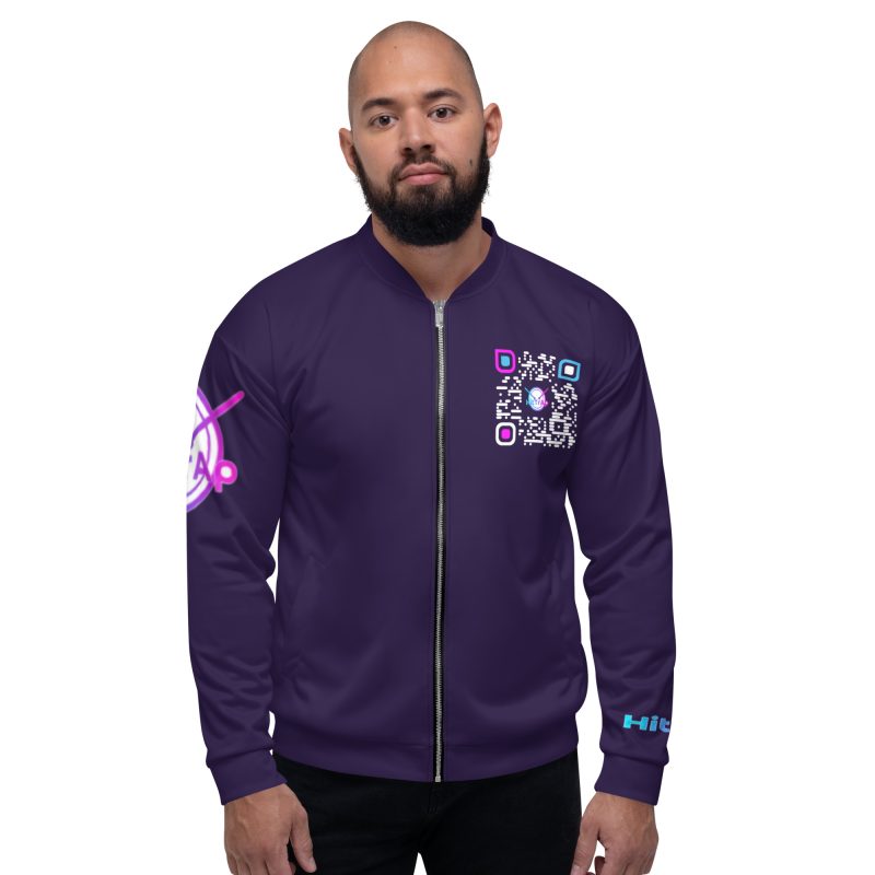 Unisex Bomber Jacket (Purple)