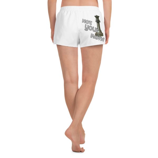 Women’s Recycled Athletic Shorts (White) - Image 5