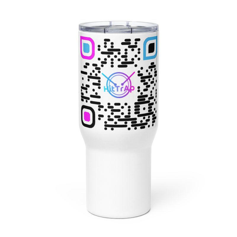 Travel mug with a handle (White)