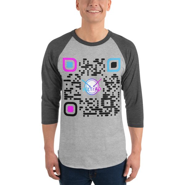 3/4 sleeve raglan shirt (Dark) - Image 2