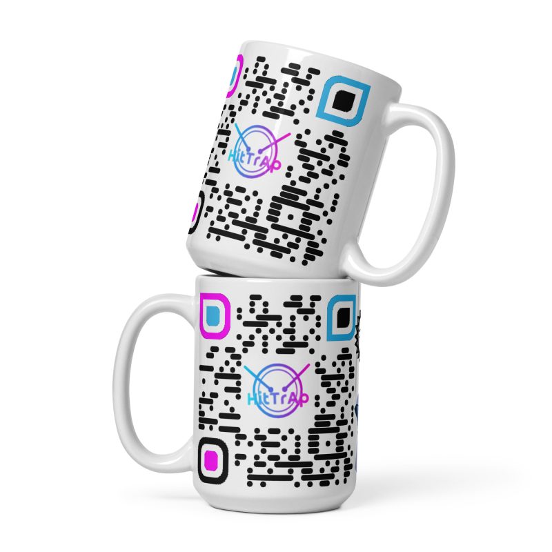 White glossy mug