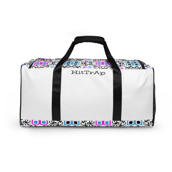 HitTrAp White Black QR Duffle bag - Image 8