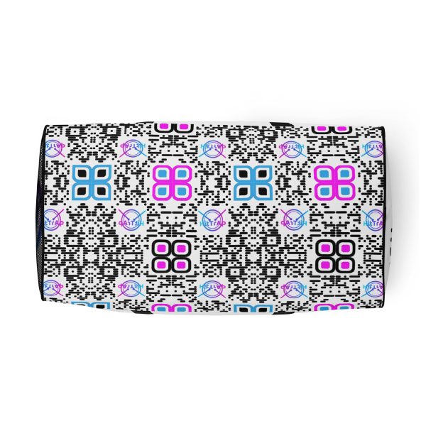 HitTrAp White Black QR Duffle bag - Image 12