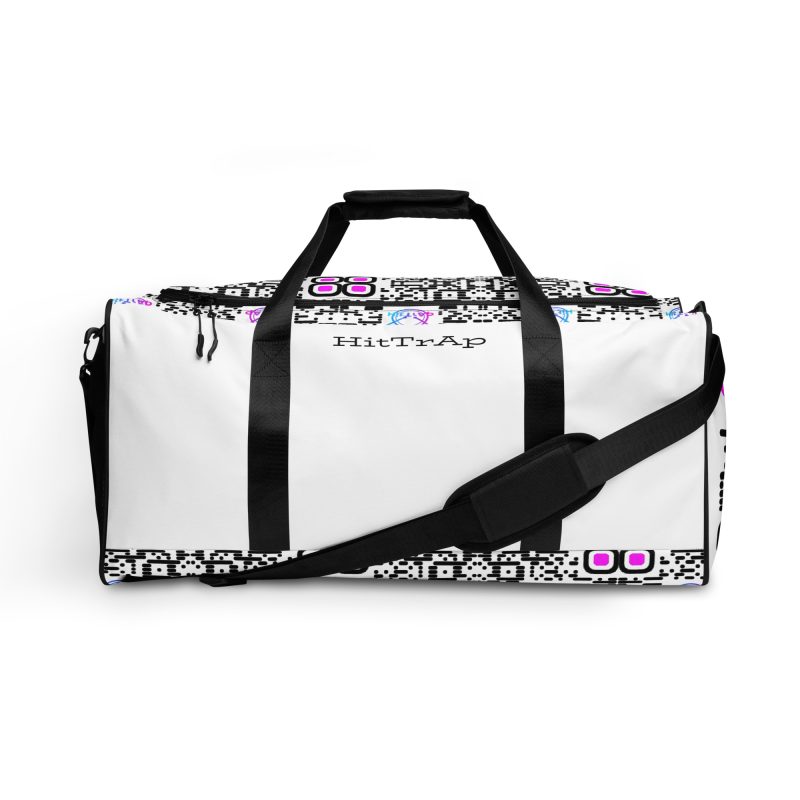 HitTrAp White Black QR Duffle bag