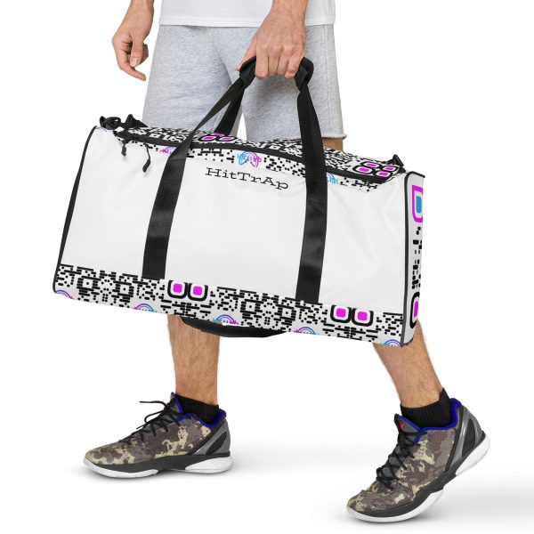 HitTrAp White Black QR Duffle bag - Image 5