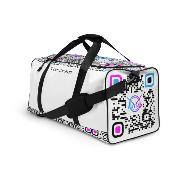 HitTrAp White Black QR Duffle bag - Image 7