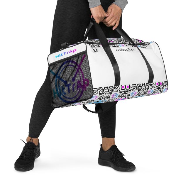 HitTrAp White Black QR Duffle bag - Image 2