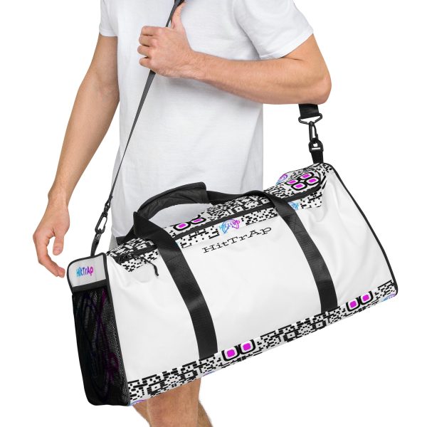 HitTrAp White Black QR Duffle bag - Image 4