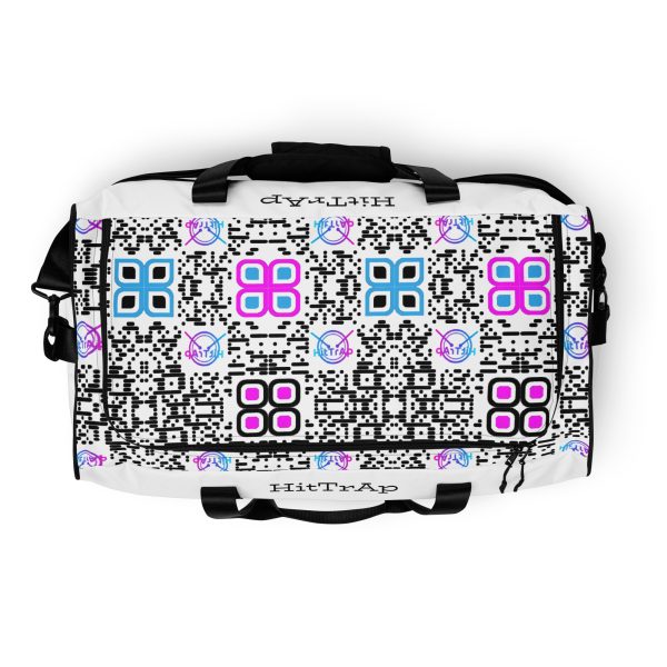 HitTrAp White Black QR Duffle bag - Image 11