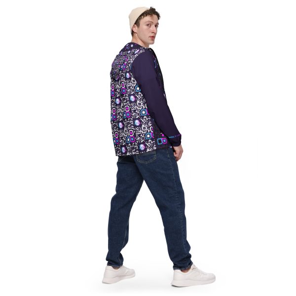 Men’s windbreaker (Purple Logos) - Image 7