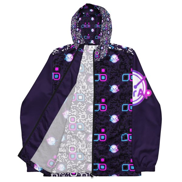 Men’s windbreaker (Purple Logos) - Image 3