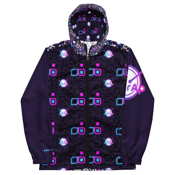 Men’s windbreaker (Purple Logos) - Image 4