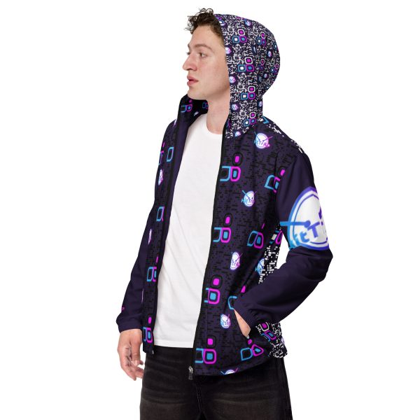 Men’s windbreaker (Purple Logos) - Image 9