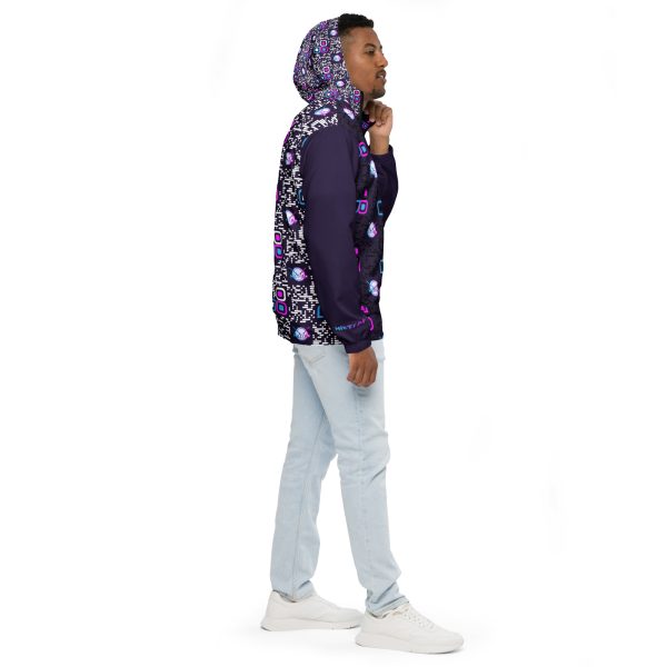 Men’s windbreaker (Purple Logos) - Image 10