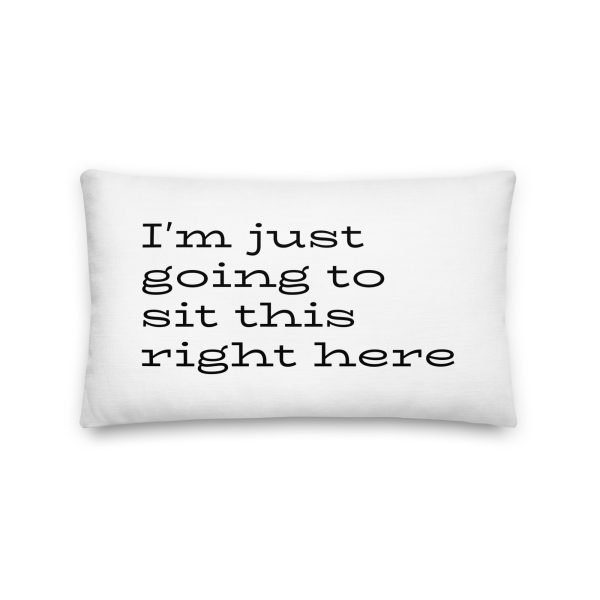Sit This Here Premium Pillow - Image 4