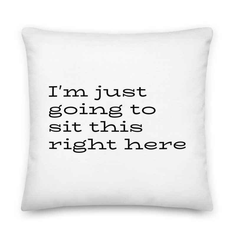 Sit This Here Premium Pillow
