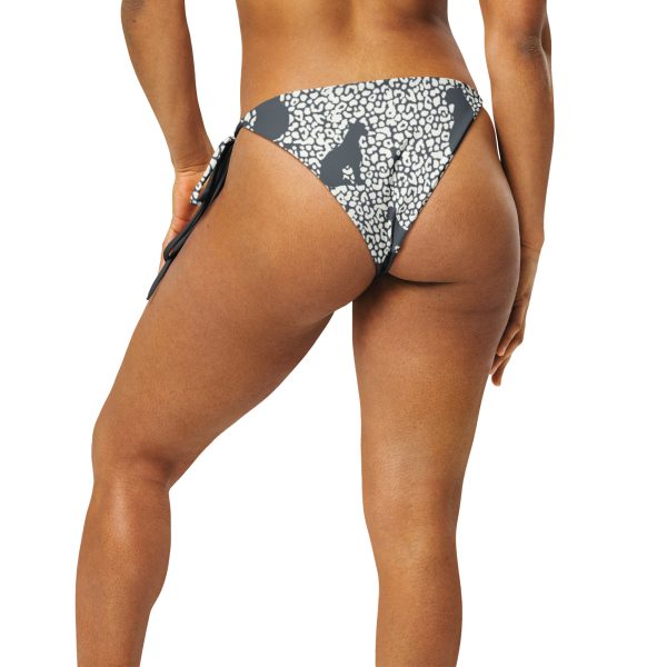 Feline print recycled string bikini bottom - Image 4