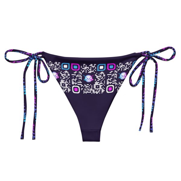 HitTrAp Purple print recycled string bikini bottom - Image 5