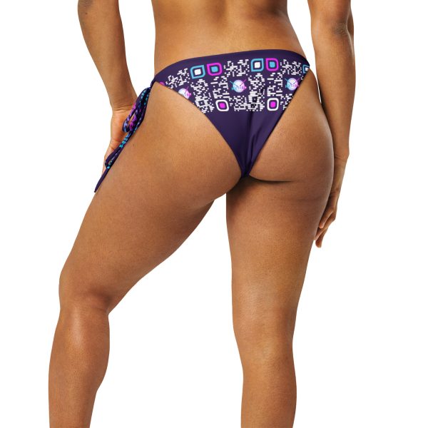 HitTrAp Purple print recycled string bikini bottom - Image 7