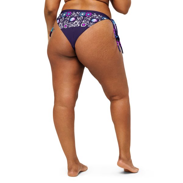 HitTrAp Purple print recycled string bikini bottom - Image 8