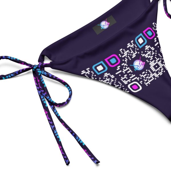 HitTrAp Purple print recycled string bikini bottom - Image 4