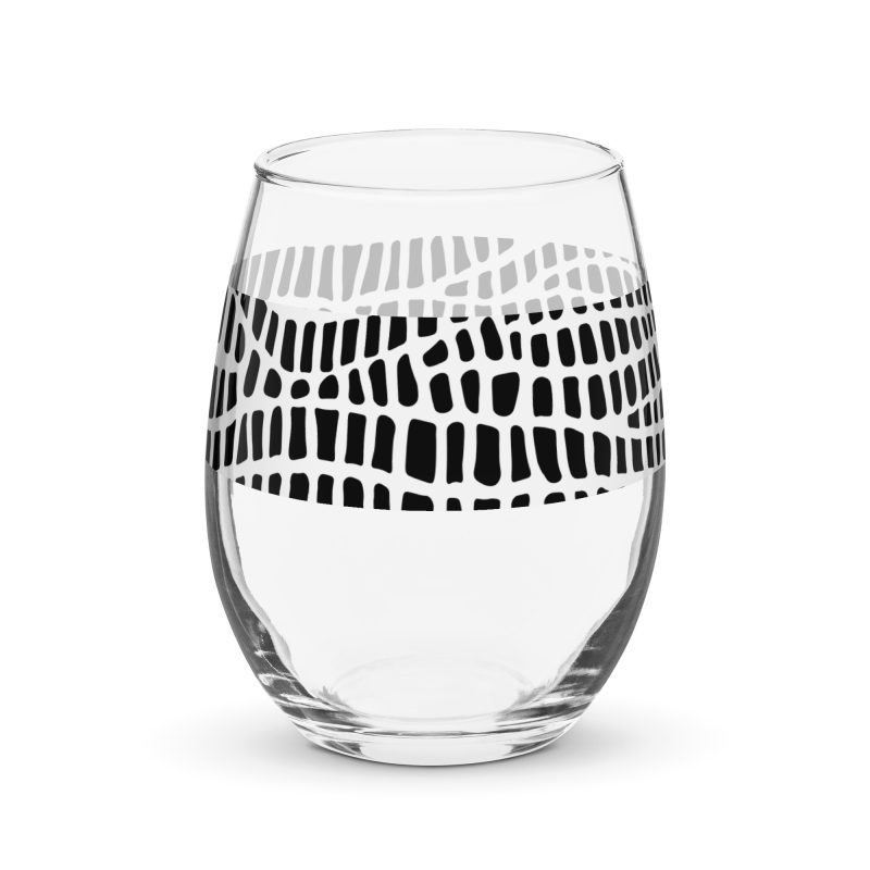 Stemless wine glass (B&W Fiber)