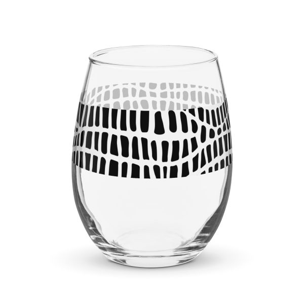 Stemless wine glass (B&W Fiber) - Image 4