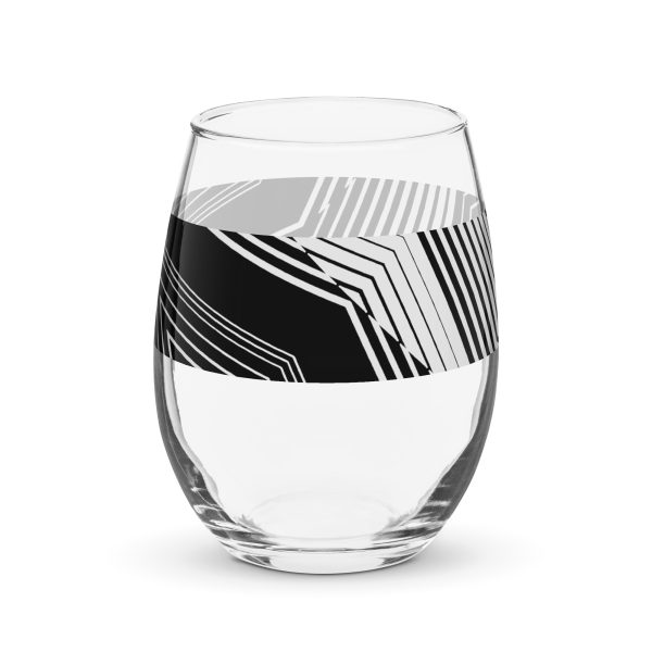 Stemless wine glass (B&W Ice) - Image 4