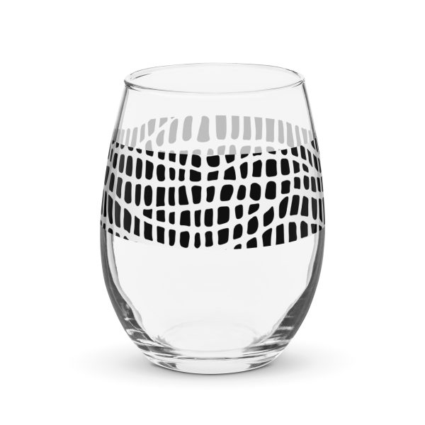 Stemless wine glass (B&W Fiber) - Image 3