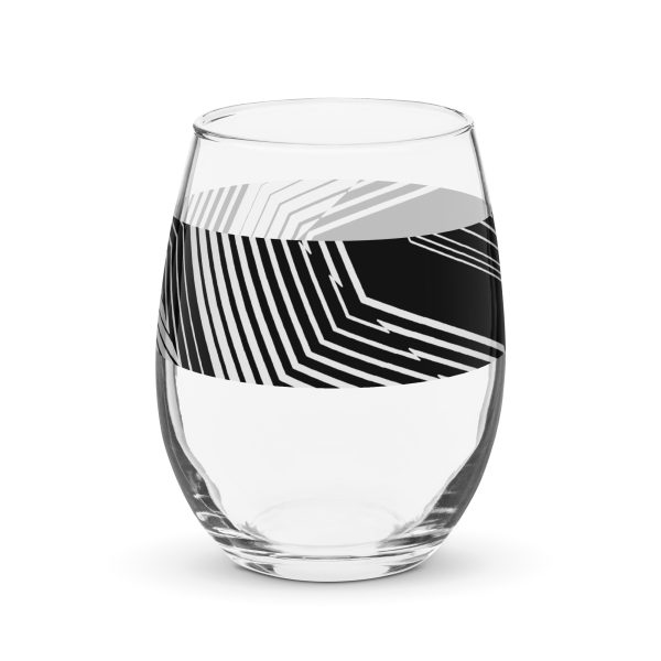 Stemless wine glass (B&W Ice) - Image 3