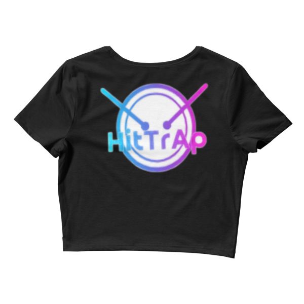 Women’s Crop Tee (Black w/ White QR) - Image 3