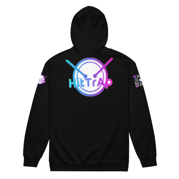 Heavy BlackQR heavy zip hoodie - Image 8