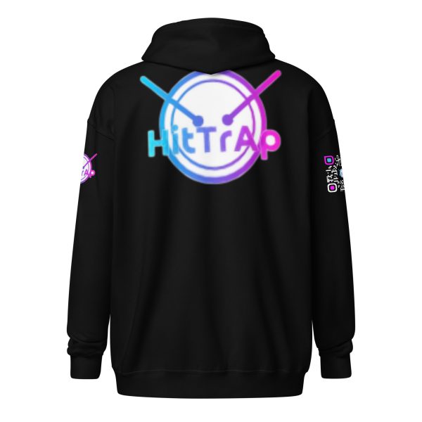 Heavy BlackQR heavy zip hoodie - Image 38