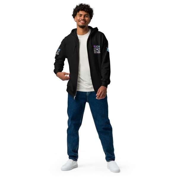 Heavy BlackQR heavy zip hoodie - Image 5