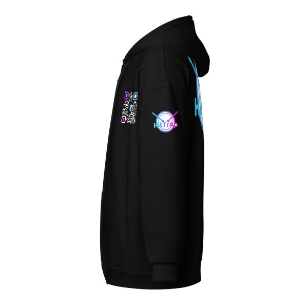 Heavy BlackQR heavy zip hoodie - Image 40