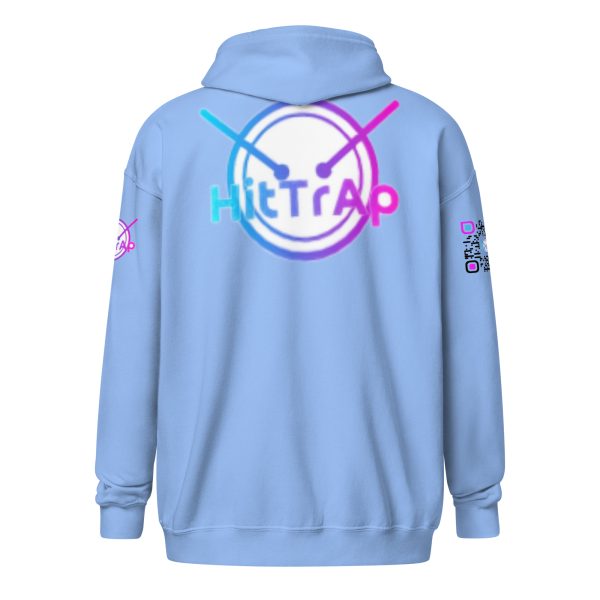 HitTrAp WhiteQR Heavy blend zip hoodie - Image 24